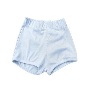 Zara White Ribbed Booty High-Waisted Mini Shorts - Retro